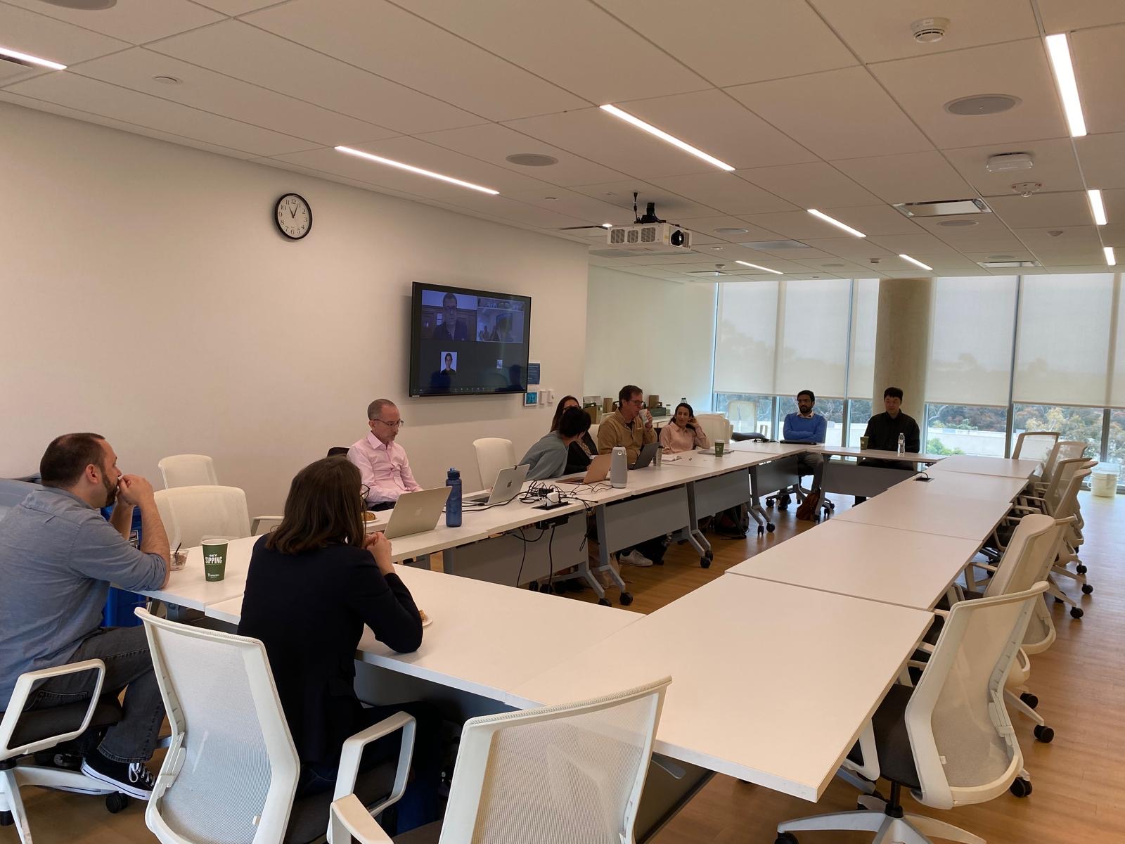 researchers and faculty at faculty workshop roundtable